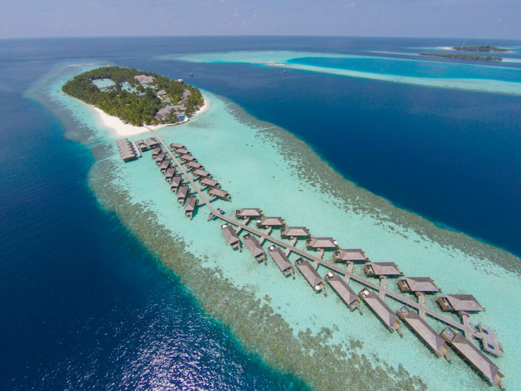 Maldives island experiences Island Treks lagoon view