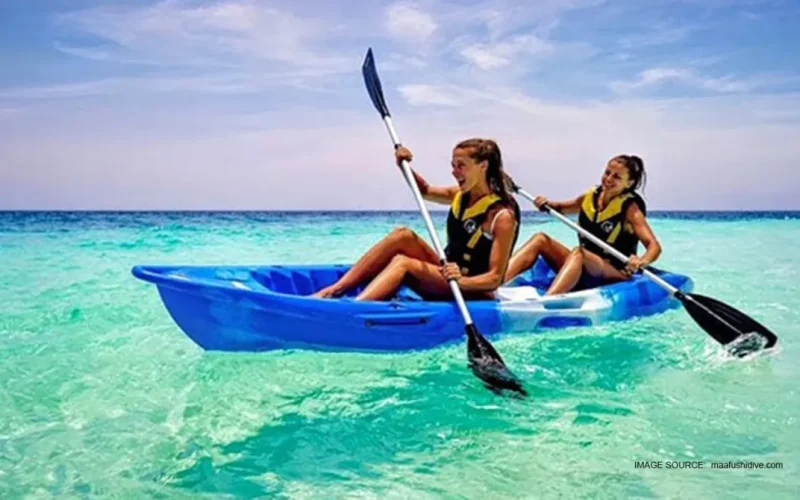 water activities in the Maldives Island Treks lagoon